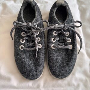 Allbirds Gray Wool-Blend Lace-Up Shoes